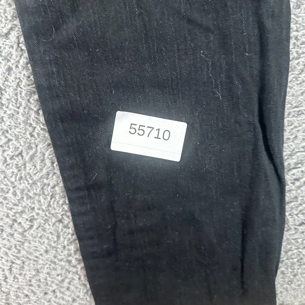 Levi's 511 Jeans Mens 32x32 Black Cotton Denim Straight Leg Distressed Stretch